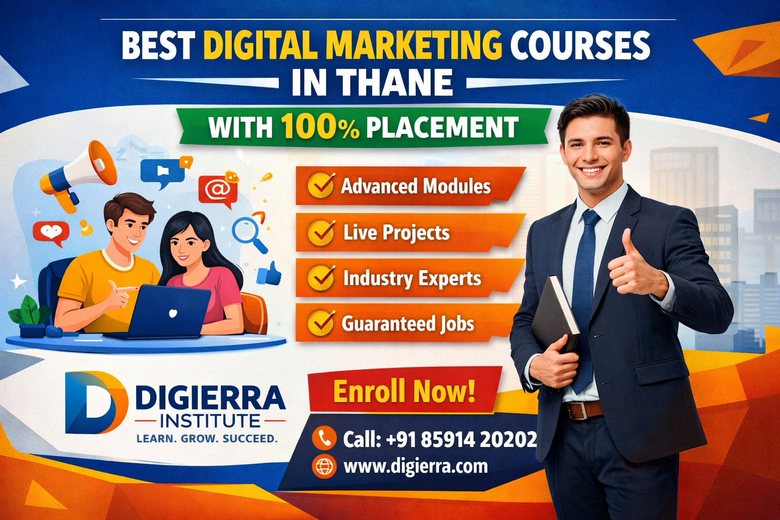 Best Digital Marketing Courses In Thane With 100% Placement – Digierra Institute
